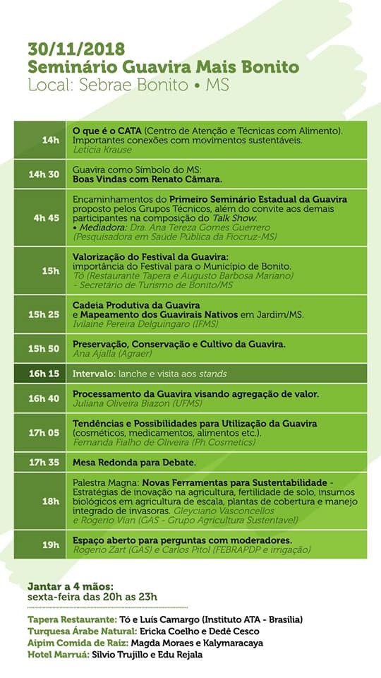 5ª edição do Cata Guavira terá início nesta sexta no SEBRAE