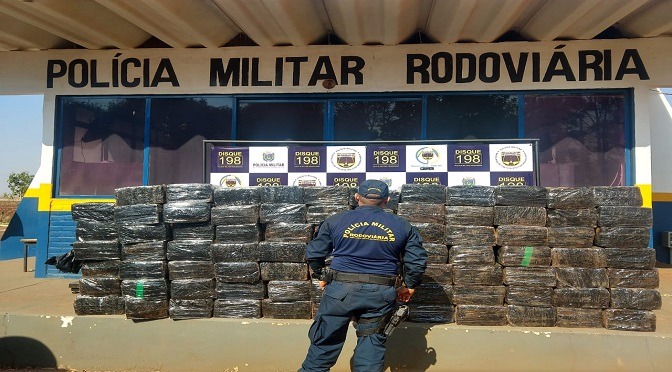 Sejusp fecha fronteira contra o tráfico e apreende cerca de 7 ton de drogas Divulgação