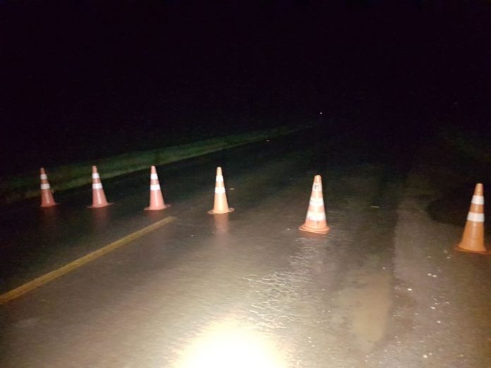 MS -141 é interditada por tempo indetermindo após desmoronamento