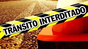 Agentran alerta sobre via interditada nesta quarta-feira na capital