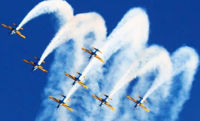 Esquadrilha da Fumaça se apresenta na Base Aérea de Campo Grande Os “fumaceiros” da FAB estarão mais uma vez em Campo Grande. Divulgação