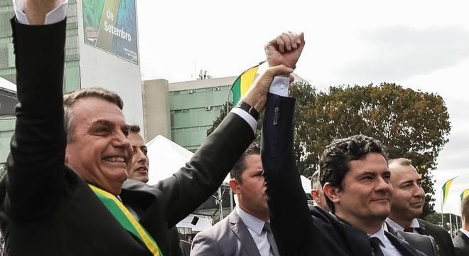 Bolsonaro avalia uma chapa com Sérgio Moro para eleições de 2022. Marcos Corrêa/PR