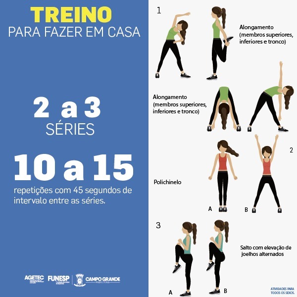 Cartilha traz dicas de exercícios físicos e alimentação para fortalecer o imunológico Divulgação