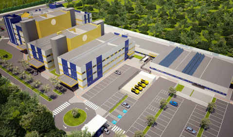 Projeto Arquitetônico do Hospital Regional de Três Lagoas. Divulgação.
