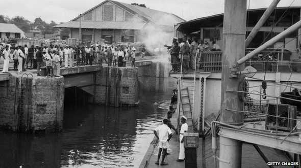 A cidade de Kinshasa, em foto de 1955, foi o centro da pandemia de Aids, segundo cientistas