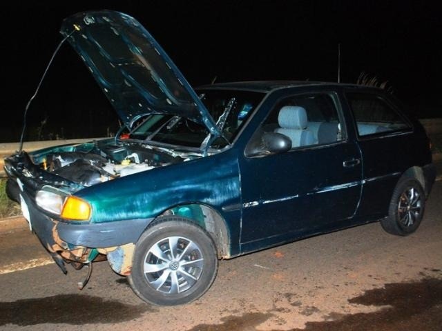 Animal solto em pista causa acidente envolvendo carreta e veículo Acidente ocorreu na MS-395. Tiago Apolinário/Da Hora Bataguassu