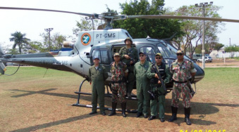 PMA e Policiamento Aéreo realizam operação preventiva a crimes ambientais no Pantanal