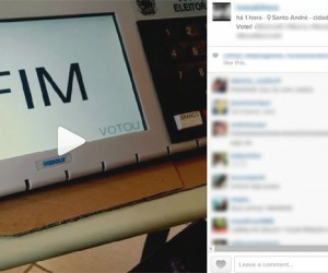 Registros se espalharam pelas redes sociais neste doming 
(Foto: Reprodução/Instagram)