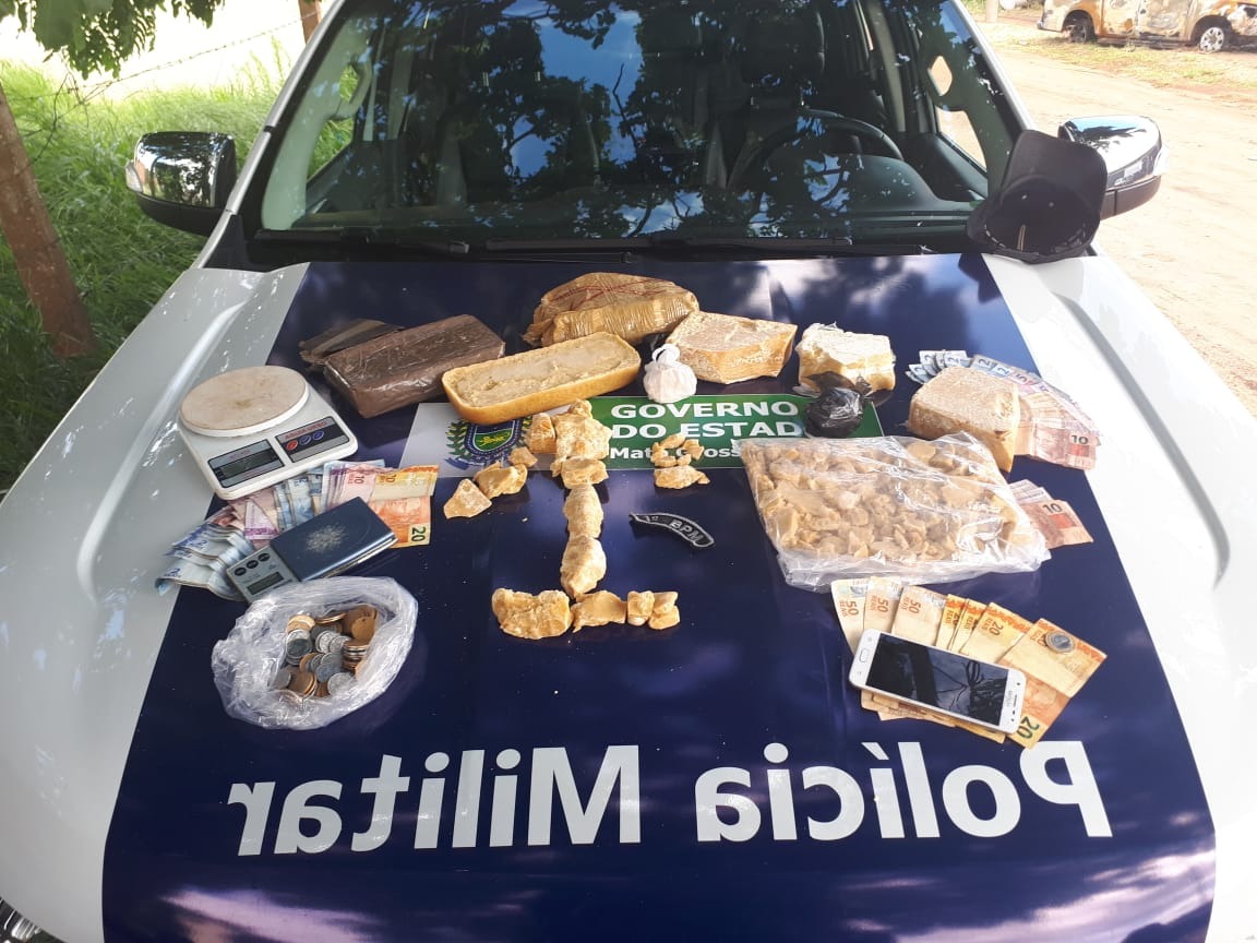 Autor e droga foram encaminhados para Depac. PM/1ºBPM/divulgação