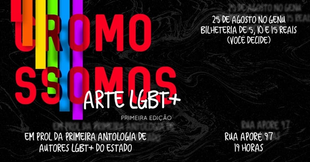 Confira a agenda cultural para o domingo em Campo Grande O evento acontece em prol da primeira antologia de autores LGBT+ de Mato Grosso do Sul — Foto: Redes Sociais/Reprodução