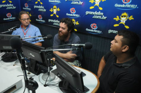 Secretário fala em emissora de rádio sobre potencial cultural de Dourados Secretário de Cultura Gil Ésper e diretor do Jorjão, Jorge Augusto Peu, falam sobre ações na cultura e lazer – Ademir Almeida