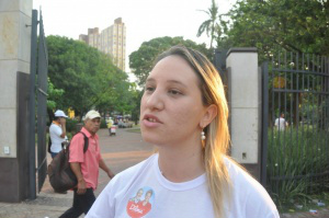 Já Thais Helena lembrou que seu partido venceu duas eleições contra grupo político que apoia adversário (Foto: Marcelo Calazans)