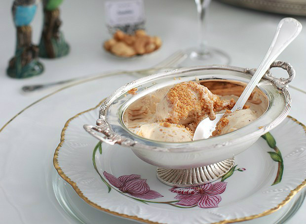 Para refrescar os dias quentes: sorvete de paçoca Sorvete de paçoca para refrescar
Foto: Rogério Voltan/ Editora Globo