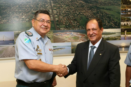 Novo comandante-geral da PM faz 1ª visita à Assembleia Legislativa Acosta afirmou a importância da aproximação da instituição com o Poder Legislativo
Foto: Victor Chileno AL/MS