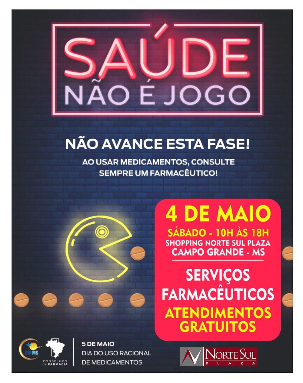 Conselho de farmácia faz mutirão para recolher remédios vencidos nesse sábado (4) Divulgação