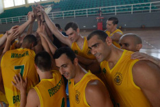 A delegação brasileira participa dos Jogos Mundiais Militares, na Coreia do Sul, com 282 atletas, a segunda maior que o país já levou para a competição. Na foto, jogadores da equipe de basqueteDivulgação/Ministério da Defesa