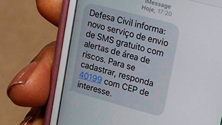 População pode solicitar cadastro para comunicação de desastres naturais