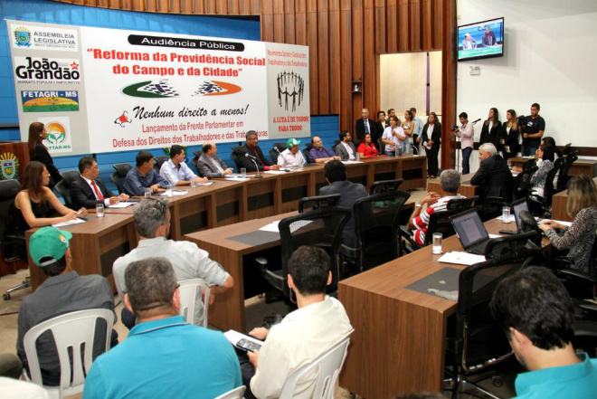 O deputado João Grandão foi o propositor do debate
Foto: Wagner Guimarães AL/MS