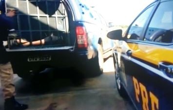 Um dos seis motoristas presos.