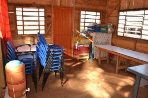 Escolinha tem sede própria por causa de doações.