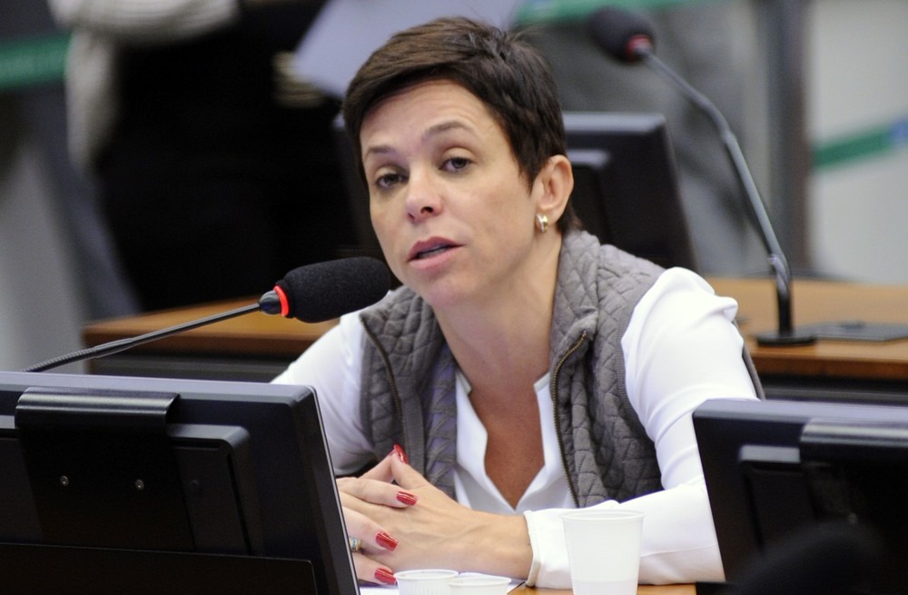 Cristiane Brasil (PTB - RJ) durante reunião de comissão da Câmara em maio de 2017 (Foto: Lúcio Bernardo Junior/Câmara dos Deputados)