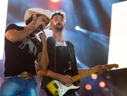 Pela primeira vez, Show de Verão terá duas atrações nacionais em 2015 Munhoz e Mariano (Foto: Érico Andrade/ G1)