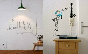 Fios e cabos podem se tornar bons aliados da decoração Fios e cabos podem se tornar bons aliados da decoração