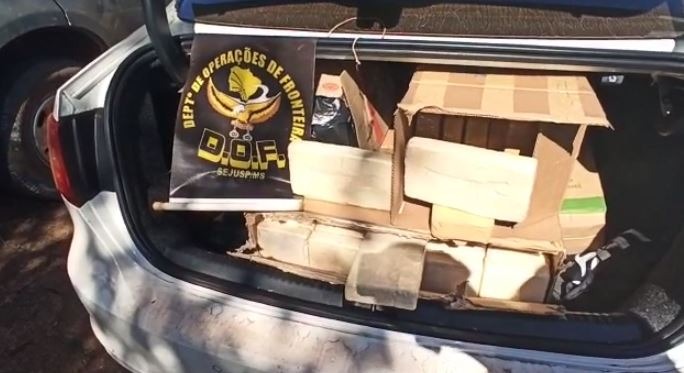 Traficante é preso com 170 quilos de cocaína na fronteira