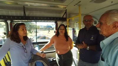 Prefeita Délia investe também ônibus adaptados para deficientes – Divulgação

