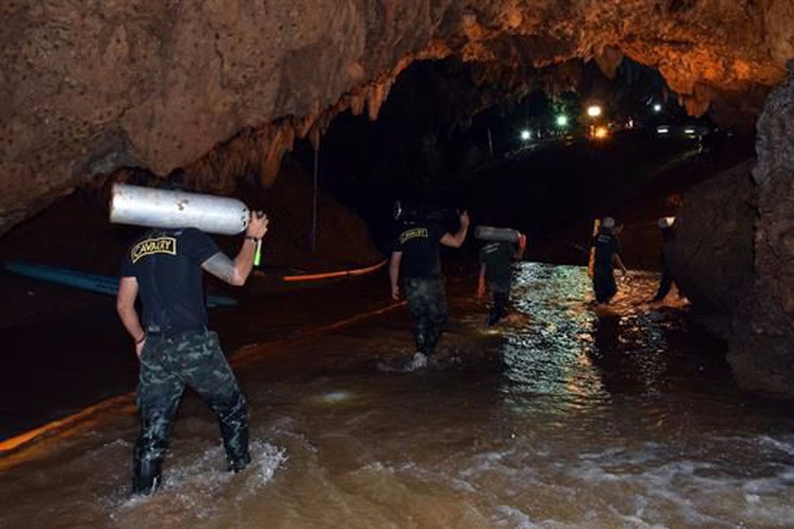 Morre oficial que participou de resgate em caverna na Tailândia EFE/REAL EJÉRCITO DE TAILANDIA/FOTOGRAFIA CEDIDA PARA USO EDITORIA/DIREITOS RESERVADOS
