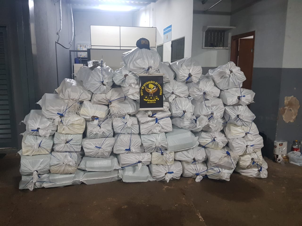 DOF fecha o ano com mais de 106 toneladas de maconha apreendidas Divulgação