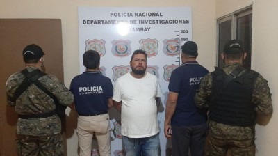 Polícia prende suposto mandante do assassinato do jornalista Léo Veras Cachorrão foi preso em bairro de Pedro Juan.Caballero. Gilberto Ruiz Díaz