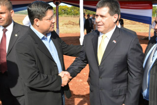 Autoridades brasileiras prestigiam visita do presidente paraguaio à fronteira Divulgação: Dora Nunes