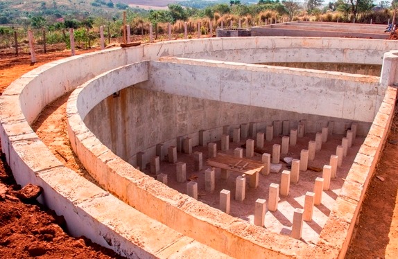 Município de Aral Moreira terá nova Estação de Tratamento de Esgoto Obras da Estação de Tratamento de Esgoto em Aral Moreira. Foto: Ascom