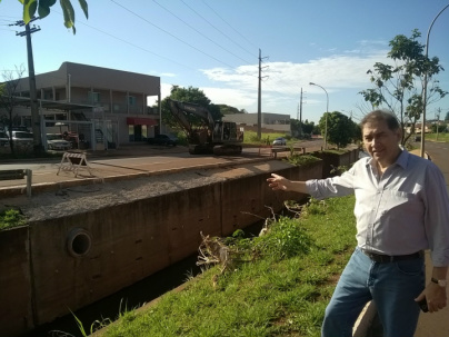 Prefeito Alcides Bernal em vistoria as obras 
Foto:divulgação
