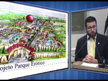 Parque do sexo causa revolta em Câmara de SP Vereador de Piracicaba Matheus Erler (PSC) critica projeto do 'Erotikaland'
Foto: Reprodução/TV Câmara