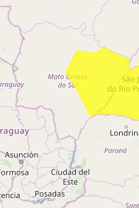 Inmet emite alerta de chuvas intensas com perigo potencial para 28 cidades de MS