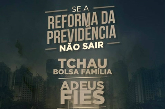 “Se a reforma da Previdência não sair, tchau, Bolsa Família”, ameaça PMDB “Se a reforma da Previdência não sair, tchau, Bolsa Família”, ameaça PMDB