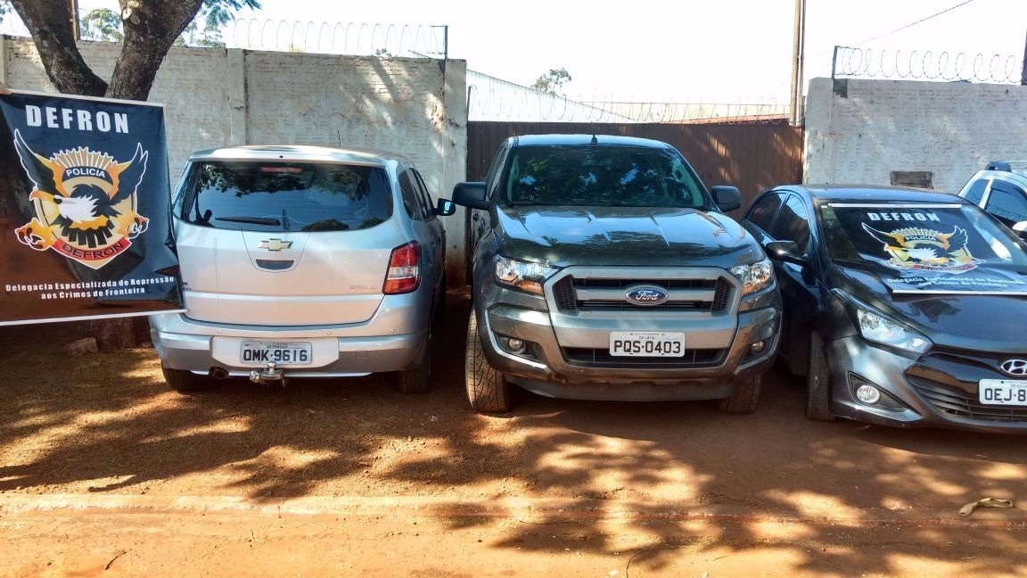 Operação conjunta apreende em Dourados comboio de veículos roubados
