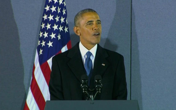 Barack Obama diz que nunca ordenou que cidadãos americanos fossem espionados Obama fala como ex-presidente (Foto: Reprodução)