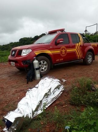 Corpo foi encontrado na mesma área em que Luis Paulo desapareceu. Foto: Diário Corumbaense