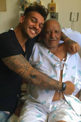 Lucas Lucco e o avô: a foto que suscitou toda a polêmica com a prima Foto: reprodução/instagram
