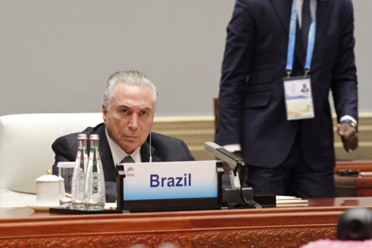 Em última agenda na China, Temer ressaltou que busca do desenvolvimento deve ser comum
Foto: Rogério Melo/PR