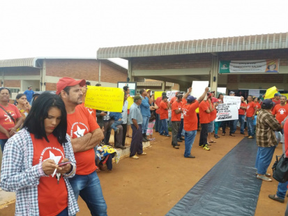 União Nacional Camponesa ocupa a Usina São Fernando em Dourados Entrada da usina São Fernando. (Foto: Dourados News)