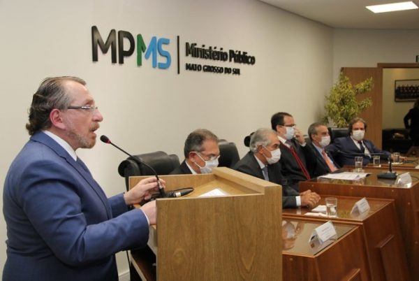 Presidente e Vice da OAB/MS participam de posse do Procurador-Geral de Justiça Alexandre Magno de Lacerda Divulgação