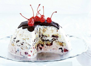 Bomba gelada de chocolate e cereja -Foto: StockFood / Gallo Images Pty Ltd.