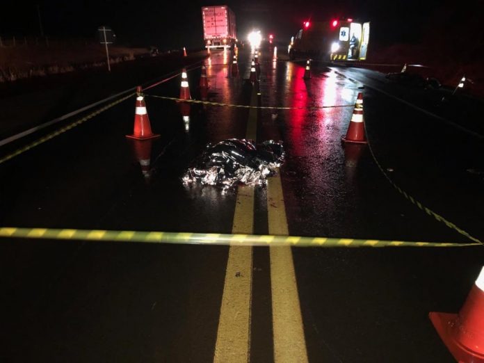 Motociclista morre ao colidir contra carreta na BR-163 Rones Cezar/Alvorada Informa