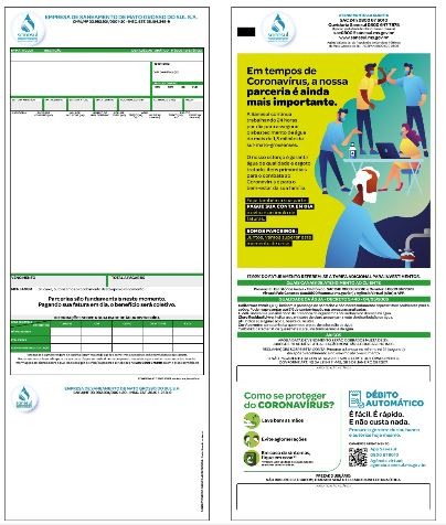 Conta de água ganha novo layout a partir deste mês Conta de água ganha novo layout a partir deste mês