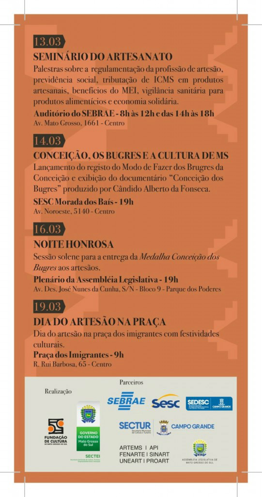 Semana do artesão acontece na capital no período de 13 a 19 de março Semana do artesão acontece na capital no período de 13 a 19 de março