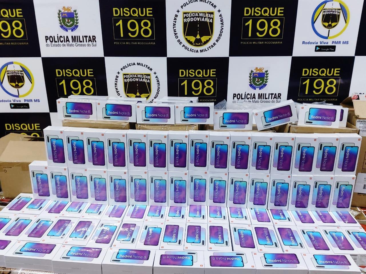 PMR apreende 345 aparelhos celulares contrabandeados na MS-379